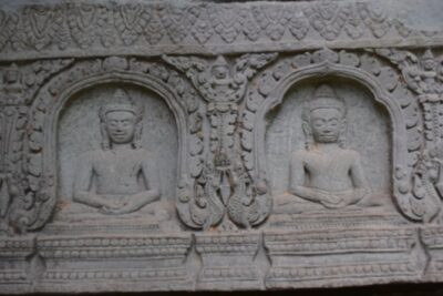 2-D Angkor temple tour with one sunrise in A/C vehicle and guide. - Day 1 at a human pace: Ta Prohm, Pre Rup, Banteay Srei, and Banteay Samre