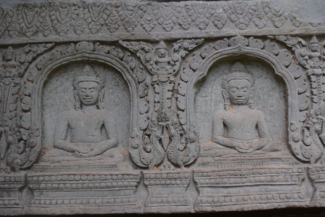 2-D Angkor temple tour with one sunrise in A/C vehicle and guide. - Day 1 at a human pace: Ta Prohm, Pre Rup, Banteay Srei, and Banteay Samre