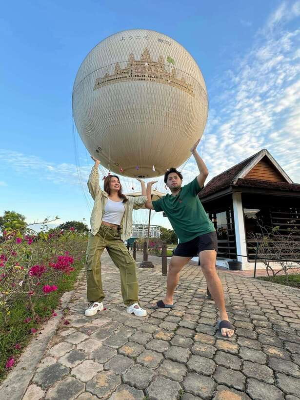 Angkor Balloon Sunrise or Sunset ride and Pick up/Drop off - The view from above: Angkor Wat’s temple complex in a new perspective