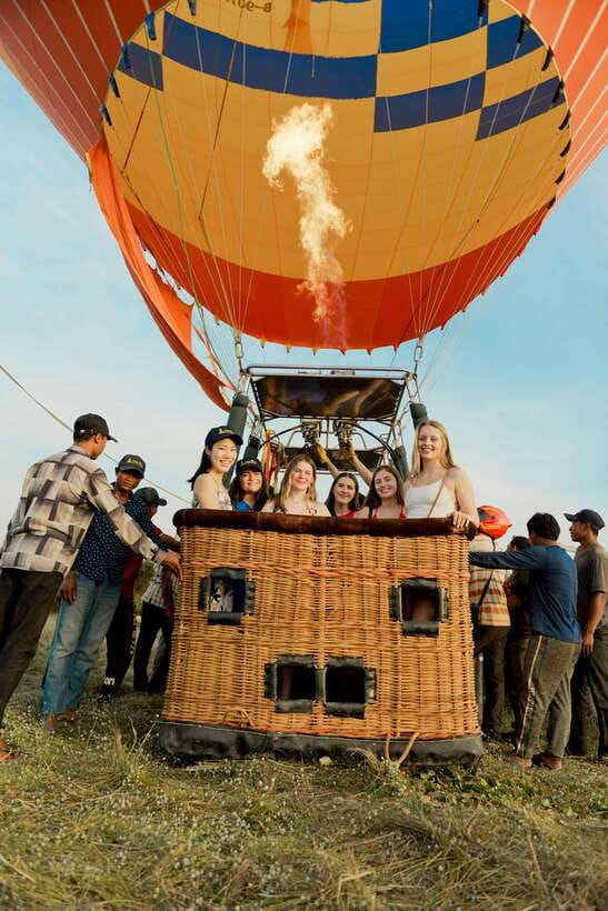 Angkor Stunning Hot Air Balloon - What the ground portion likely feels like
