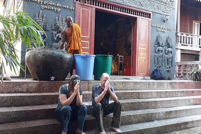 Buddhist Water Blessing and Real Life Experience with Local - A local shrine and the daily rhythm near Siem Reap’s center