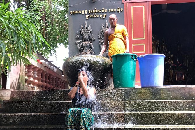 Buddhist Water Blessing and Real Life Experience with Local - Stop 2 at Preah Ang Chek Preah Ang Chom: where Khmer prayer shows up
