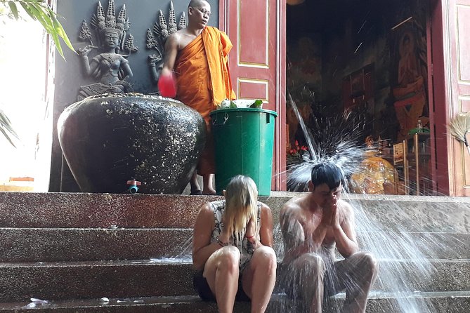 Buddhist Water Blessing and Real Life Experience with Local - The local market stop: a real taste of daily Siem Reap
