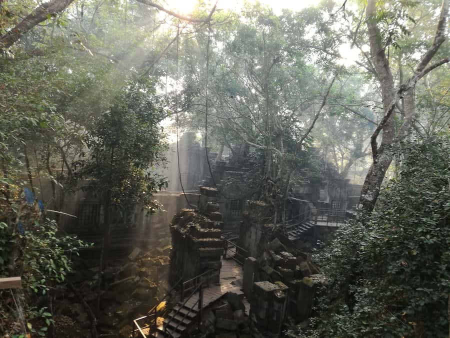 From Siem Reap: Half-Day Tour to Beng Mealea Temple - Beng Mealea On Foot: Wooden Paths, Tumbled Blocks, and Quiet Ruins