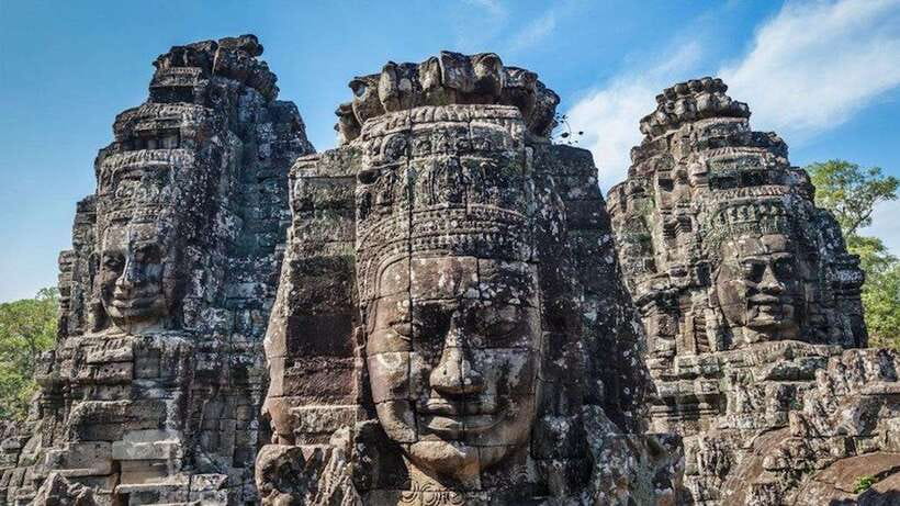 Full Day Private of Angkor Wat Tour with Tuk Tuk - Angkor Thom and Bayon: Smiling Stone Faces in a Jungle Setting