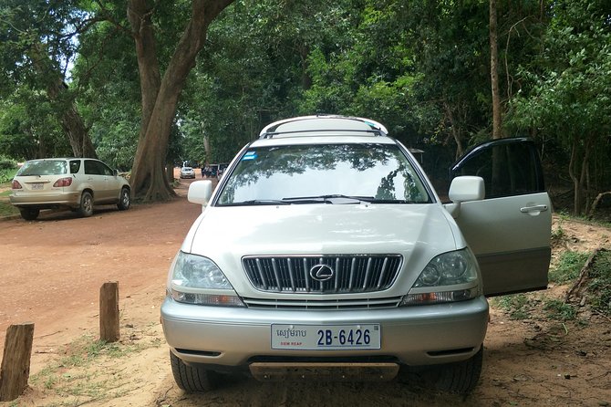 Private Angkor Sunrise & Major Temples Tour by English Speaking SUV Car Driver - Elephant Terrace and the old royal palace carvings