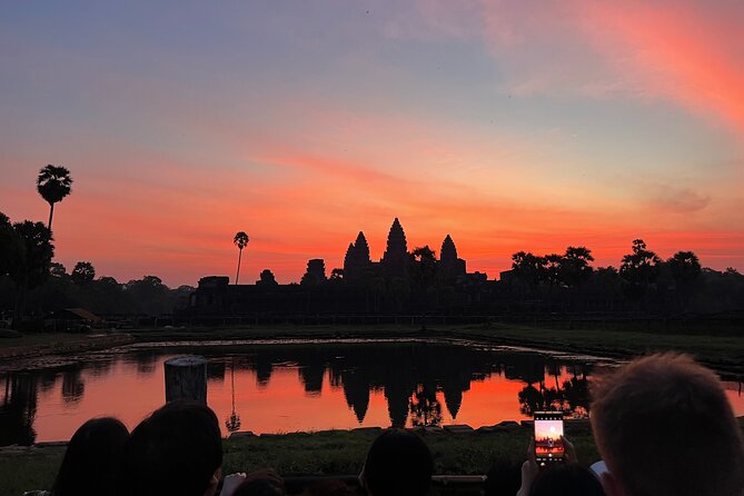 Private Angkor Wat Sunrise Tour with Lunch Included - Angkor Wat at dawn: the long bas-relief walk