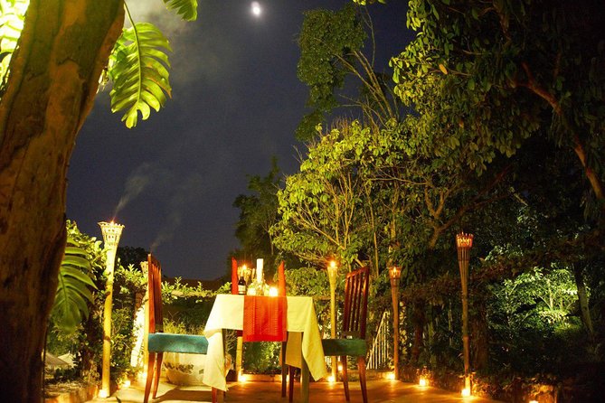 Rooftop Romantic Dinner - 4 Courses Set Meal & Wine - Drinks and Canapés by the Pool: the calm before candlelight