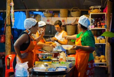 Siem Reap: Afternoon Cooking Class & Village Tour - The ride out of town: rice paddies and temple scenery on the way