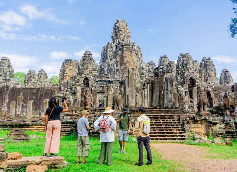 Siem Reap: Angkor Sunrise Jeep Tour / SUV Car Available - Bayon Temple and Angkor Thom: where stories live on stone