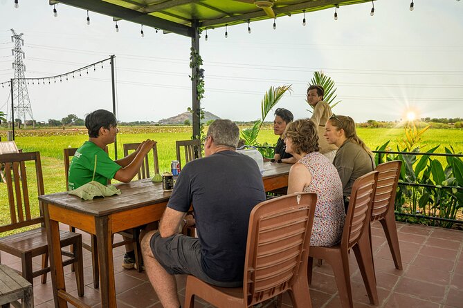 Siem Reap: Countryside Sunset Bike Tour / E-Bike or Tuk Tuk - The winery break: aperitif time and a taste of local life