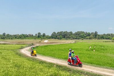 Siem Reap: Countryside Vespa Tour / Tuk Tuk Available - First hour: Buddhist temple learning that keeps it human