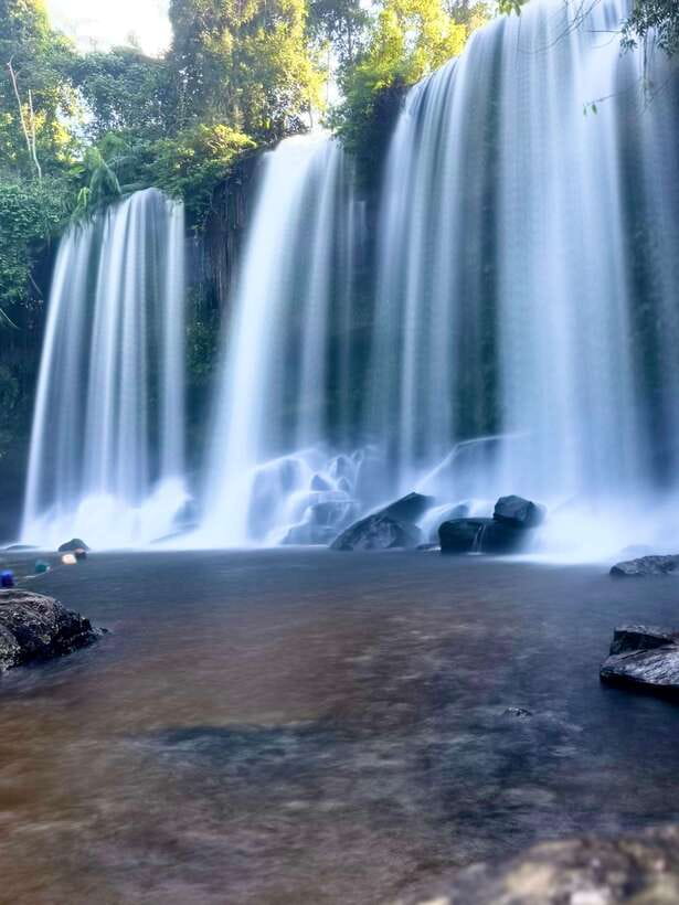 Siem Reap: Kulen Waterfall and Banteay Srei Exploration - Kulen Waterfall: two falls, and time to swim when it’s safe