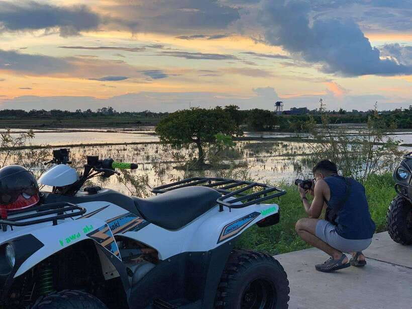 Siem Reap Quad Bike Countryside Tour - Picking up the quad: what your late-afternoon start feels like