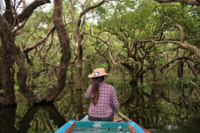 Siem Reap: Tonle Sap Lake - Fishing Village & Flooded Forest - Entering Kampong Phluk by Boat: Stilt Villages and Flooded Forest Canals