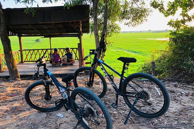 Sunset at Countryside - Bikes, helmets, and the safety vibe