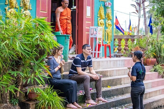 Traditional Khmer Water Blessing by Monk and Lotus Farm Visit - Royal Residence: the spiritual house stops at Phreah Ang Chek and Phreah Ang Chom