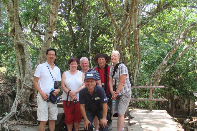 Waterfall & River of 1000 Siva Linga- Kulen Mountain Private Tour - Poeng Ta Kho (Amazing Cliff): orange rock meets jungle
